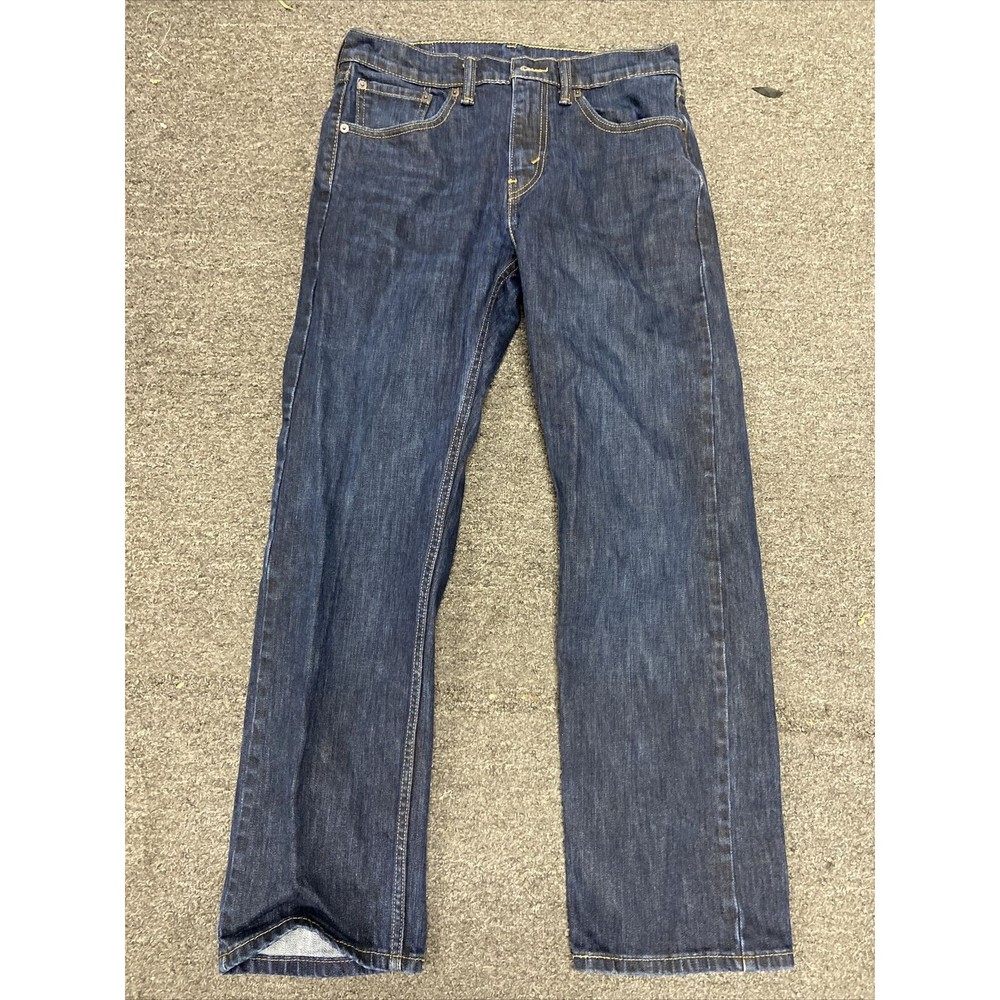 Levi's 505 Jeans Mens 29x30 Blue Denim Regular Fit Straight Leg Medium Wash